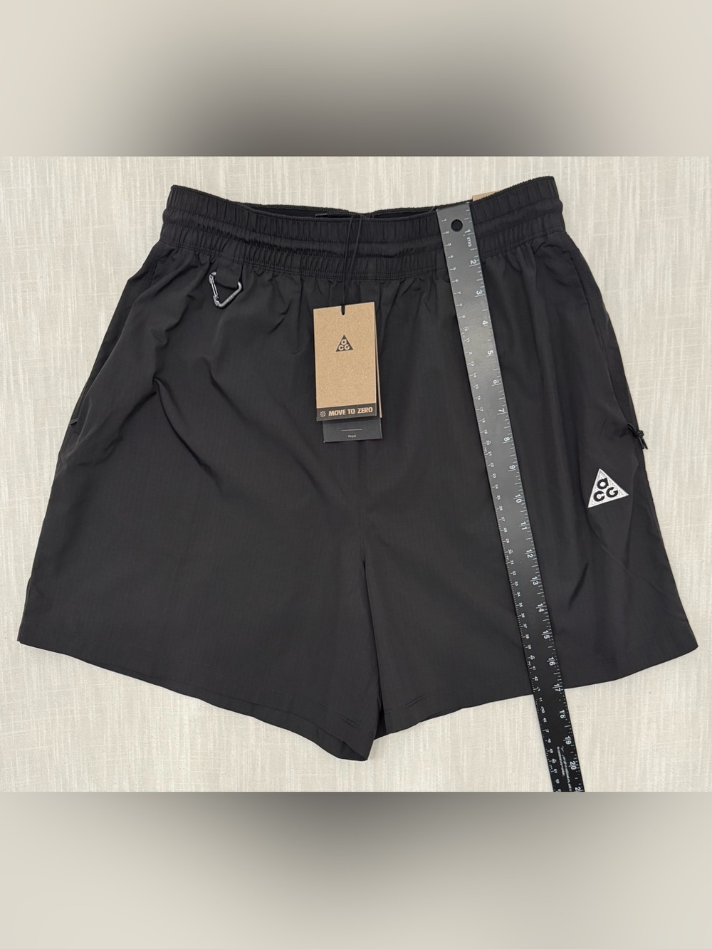 Nike ACG Repel Ripstop Shorts Womens Small Black Loose Fit Mid Rise HJ0263-010 - Picture 13 of 16